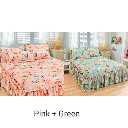💥Limited Sale 70% Off⏰3-Piece Ruffled Bed Skirt Set🛏️