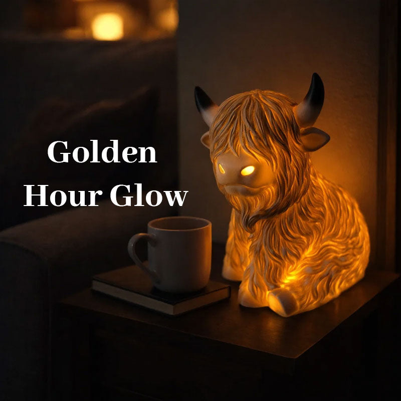 🔥🎁New Arrival 50% OFF💥🐮 The Cozy Highland Glow: Highland Cattle Lamp