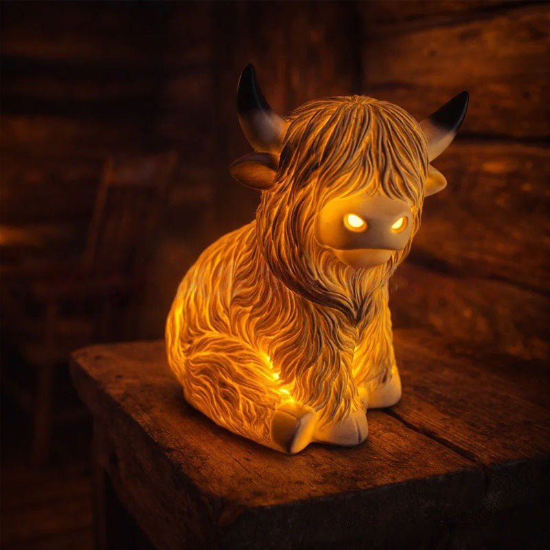 🔥🎁New Arrival 50% OFF💥🐮 The Cozy Highland Glow: Highland Cattle Lamp