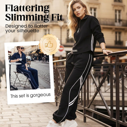 🩷Limited Sale 50% OFF🩷Women's Half-Zip Casual Tracksuit Set
