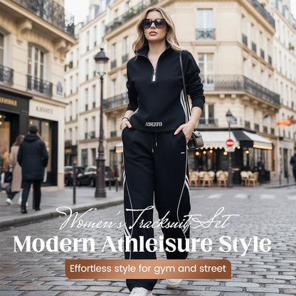 🩷Limited Sale 50% OFF🩷Women's Half-Zip Casual Tracksuit Set