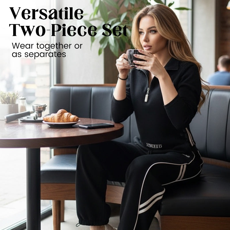 🩷Limited Sale 50% OFF🩷Women's Half-Zip Casual Tracksuit Set