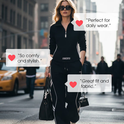 🩷Limited Sale 50% OFF🩷Women's Half-Zip Casual Tracksuit Set
