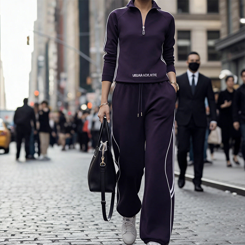 🩷Limited Sale 50% OFF🩷Women's Half-Zip Casual Tracksuit Set