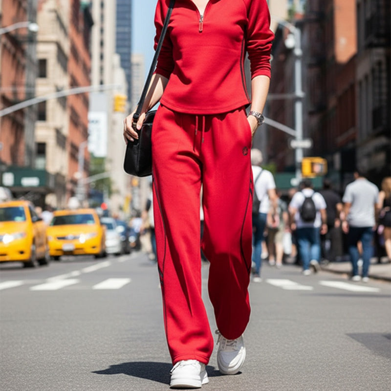 🩷Limited Sale 50% OFF🩷Women's Half-Zip Casual Tracksuit Set