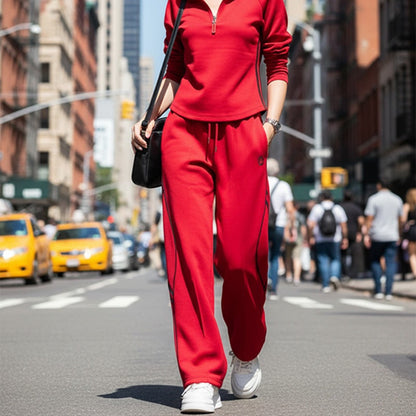 🩷Limited Sale 50% OFF🩷Women's Half-Zip Casual Tracksuit Set
