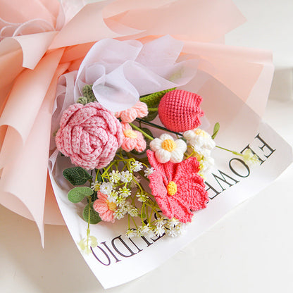 💕Mother's Day Special Sale 50% OFF!💕Handmade Delicate Crochet Flower Bouquet