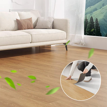 🧱 BUY 3 GET 1 FREE! 🔥（36 in × 6 in × 1/8 in）🏠 Wood Grain Peel and Stick Floor Tiles – 5-PC Set, Self-Adhesive, Waterproof & Easy DIY Installation 🌿