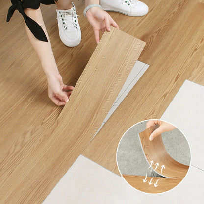 🧱 BUY 3 GET 1 FREE! 🔥（36 in × 6 in × 1/8 in）🏠 Wood Grain Peel and Stick Floor Tiles – 5-PC Set, Self-Adhesive, Waterproof & Easy DIY Installation 🌿
