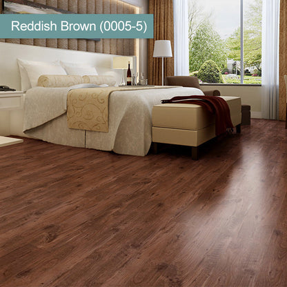 🧱 BUY 3 GET 1 FREE! 🔥（36 in × 6 in × 1/8 in）🏠 Wood Grain Peel and Stick Floor Tiles – 5-PC Set, Self-Adhesive, Waterproof & Easy DIY Installation 🌿