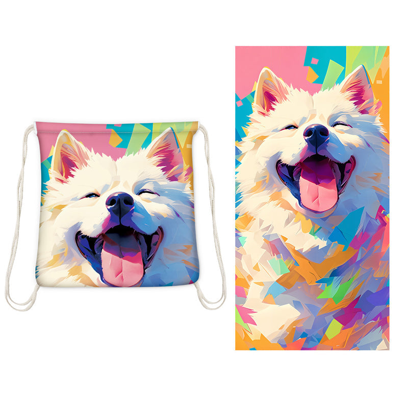 🥳LIMITED TIME 50% OFF!🏖️2-in-1 Convertible Beach Towel & Drawstring Backpack
