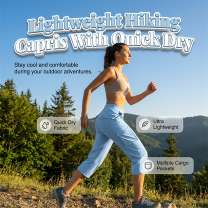 💥Limited-Time 70% OFF ✨Women's Lightweight Cargo Capris🌿 Adventure-Ready Comfort And Style 🌿