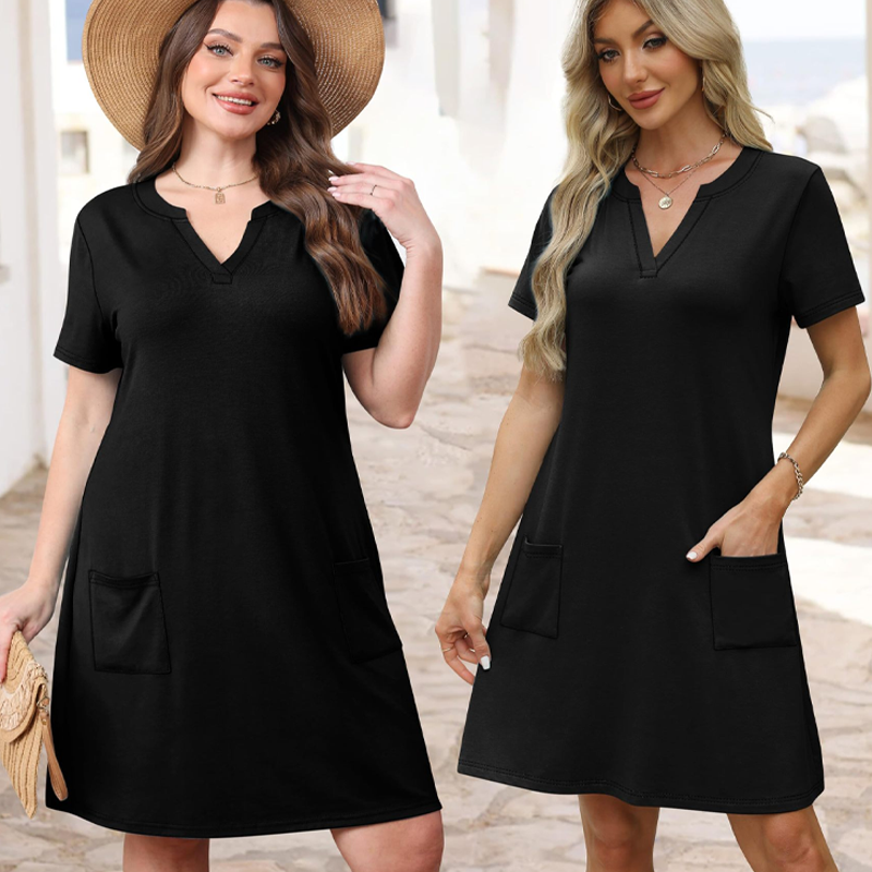 🔥LAST DAY SALE: ONLY ￡14.99!!💃Women's Elegant V-Neck Summer Vacation Dress