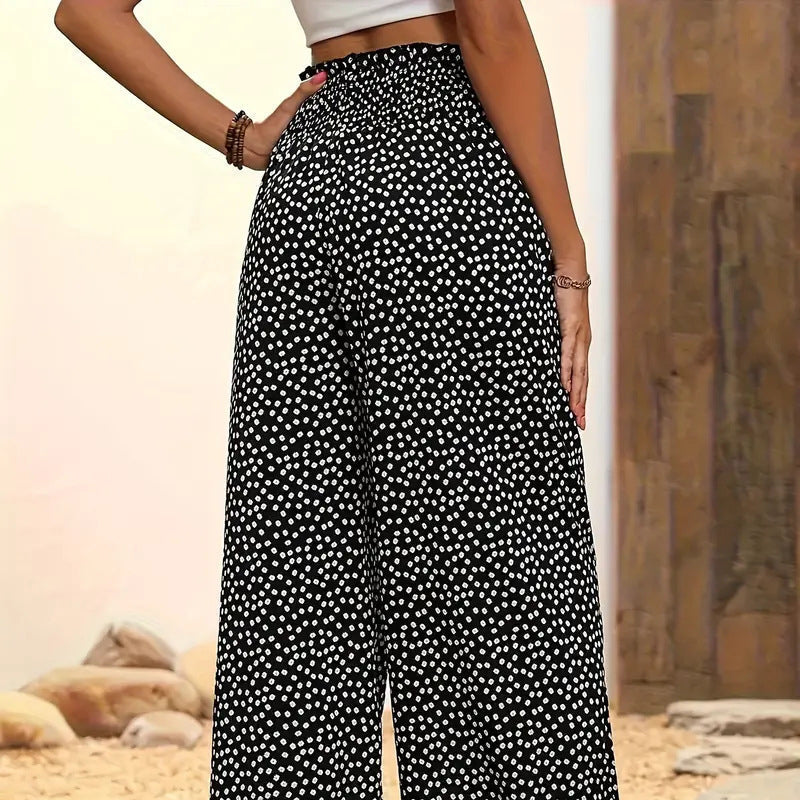👖 70% OFF NOW! ✨ Women's Smocked High Waist Wide Leg Pants – Flattering Fit, Breathable Fabric & Effortless Style 🌸