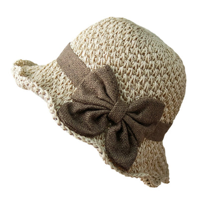 👒LAST DAY SALE ONLY ￡10.99!🌞Elegant Woven Straw Sun Hat with Bow