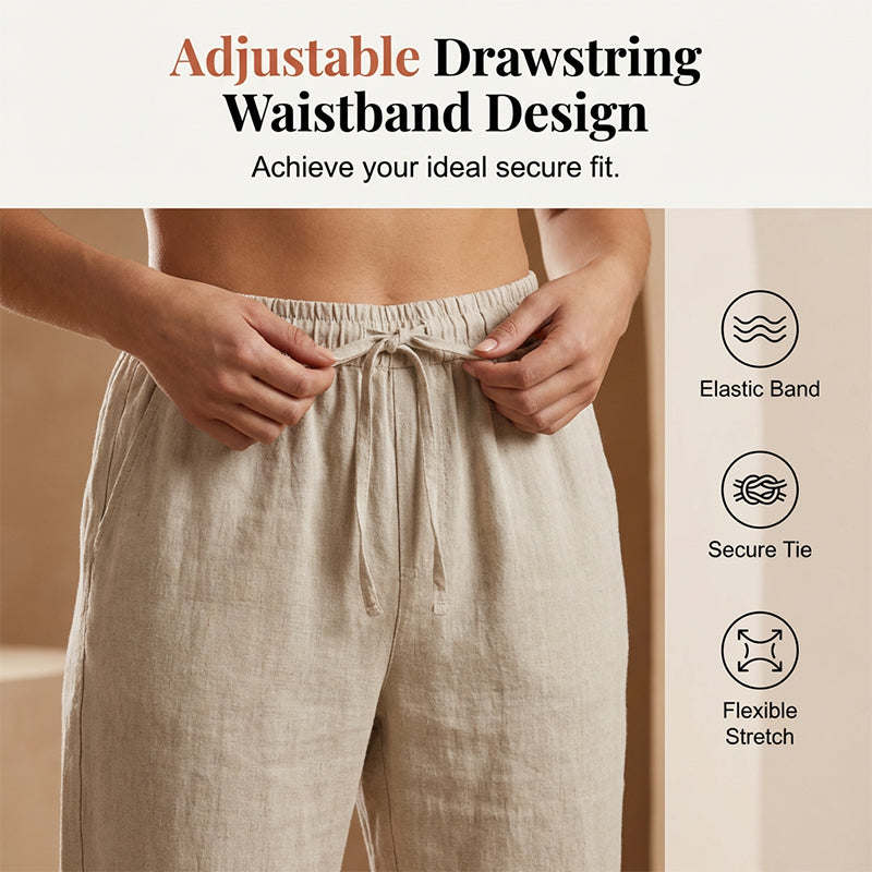 ⏳Time-Limited Special Price: ￡11.99!!⏰Women's Casual Cotton Linen Capris