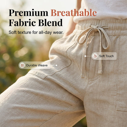 ⏳Time-Limited Special Price: ￡11.99!!⏰Women's Casual Cotton Linen Capris