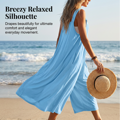🌸70% OFF FLASH SALE! ✨Sleeveless Wide-Leg Jumpsuit For Summer Breezes