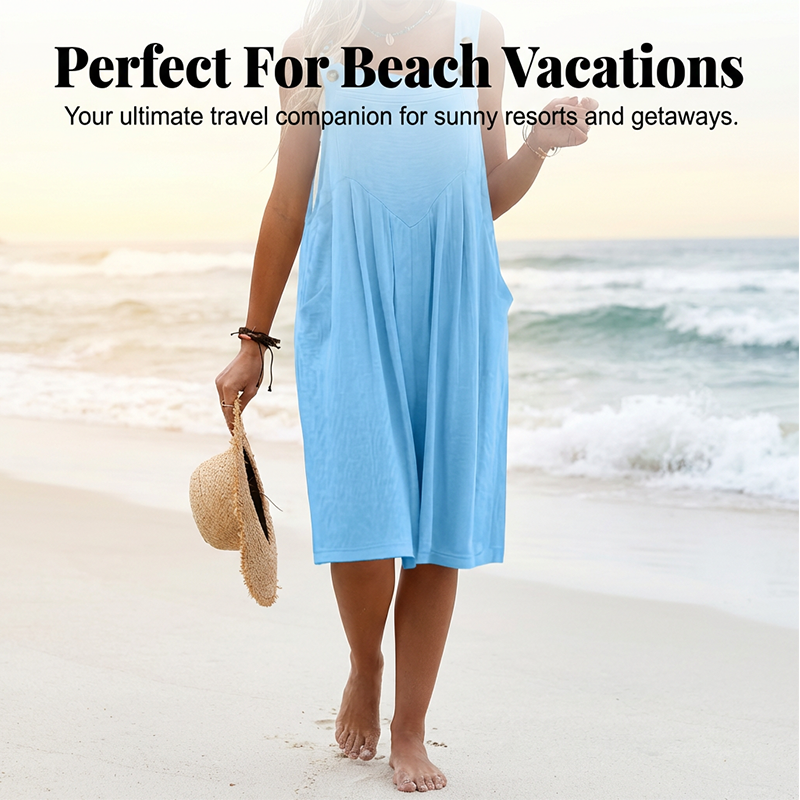 🌸70% OFF FLASH SALE! ✨Sleeveless Wide-Leg Jumpsuit For Summer Breezes