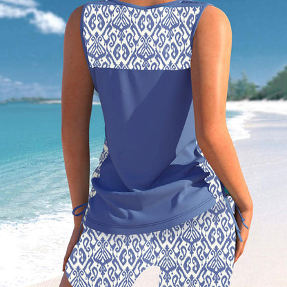 🏖️SUMMER HOT SALE 50% OFF💞50K+ SOLD!💥Women's Printed Two-Piece Tankini Swimsuit