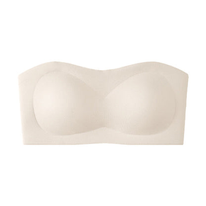 💖LAST DAY SALE 70% OFF!!💞Women's Strapless Bras Push Up Bandeau Bra Non Slip Wireless Supportive Padded Bras Seamless Comfortable Tube Jelly Bra