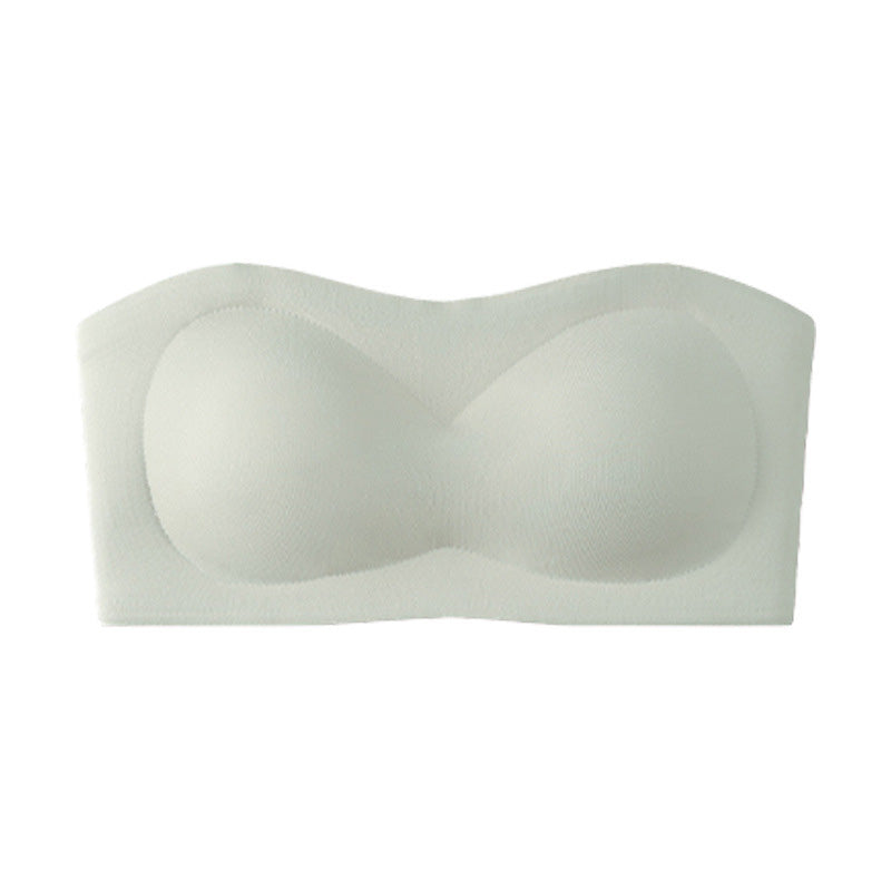 💖LAST DAY SALE 70% OFF!!💞Women's Strapless Bras Push Up Bandeau Bra Non Slip Wireless Supportive Padded Bras Seamless Comfortable Tube Jelly Bra