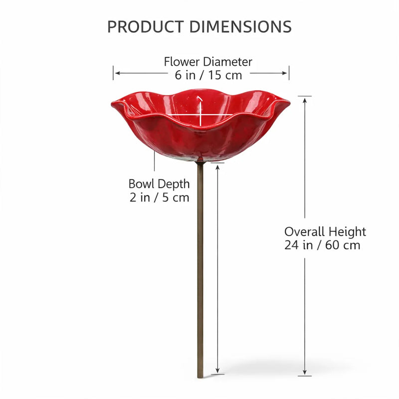 💥2026 Hot Sale 60% OFF💥Handmade Metal Flower Garden Stake