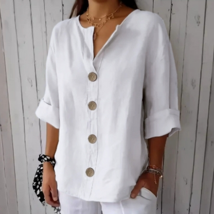 🌸Summer Hot Sale 60% OFF🌸Women's Loose Fashion Button Top