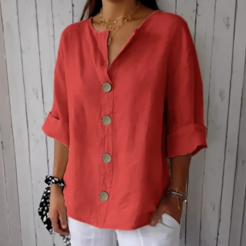 🌸Summer Hot Sale 60% OFF🌸Women's Loose Fashion Button Top