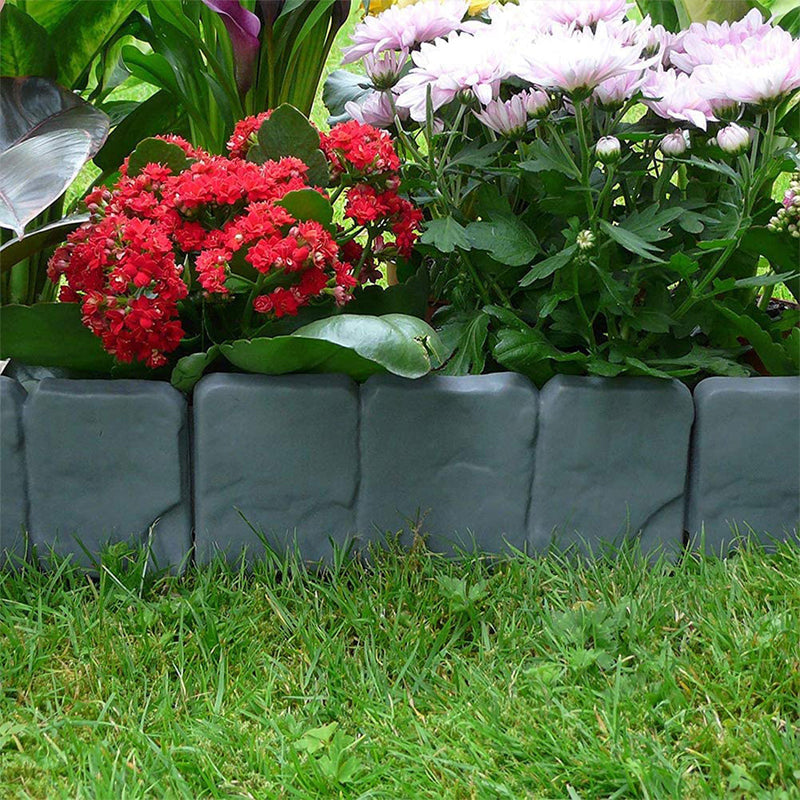 💞50K+ SOLD!🌿✨ Imitation Stone Garden Fence – Real stone look, no tools needed. Easy to install & expand. Perfect for plant beds, paths & lawn edges. A garden game-changer! 🏡♻️
