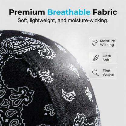 🔥Last Day :Buy 2 Get 1 Free🤩Unisex Breathable Skull Cap with Adjustable Ties🧢