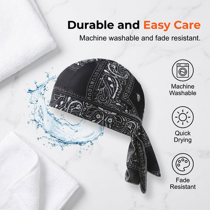 🔥Last Day :Buy 2 Get 1 Free🤩Unisex Breathable Skull Cap with Adjustable Ties🧢