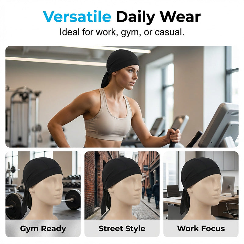🔥Last Day :Buy 2 Get 1 Free🤩Unisex Breathable Skull Cap with Adjustable Ties🧢