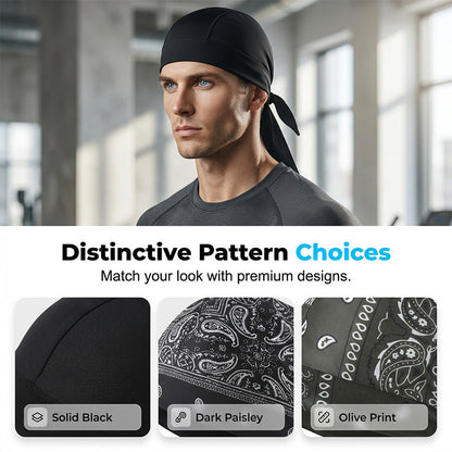 🔥Last Day :Buy 2 Get 1 Free🤩Unisex Breathable Skull Cap with Adjustable Ties🧢
