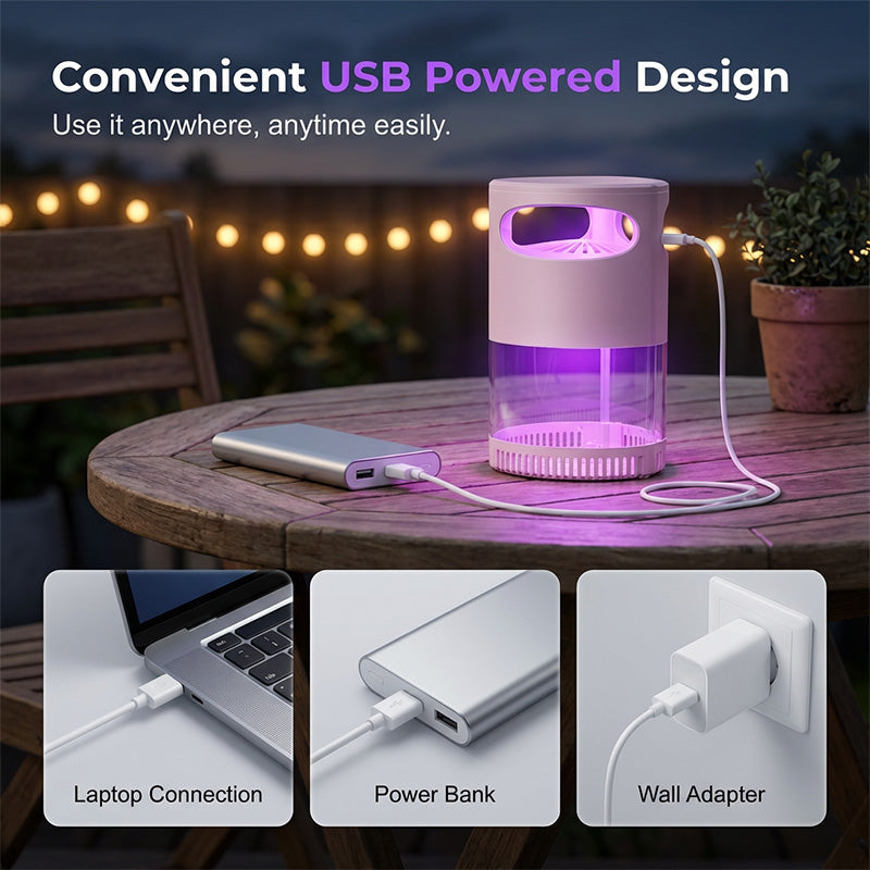 🔥Summer Hot Sale 70% OFF✨🦟 UV Mosquito Killer Lamp – quiet, USB, chemical-free. 50K+ sold! 🔇🌙