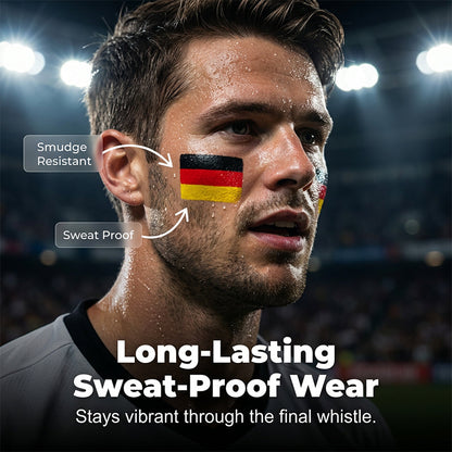 🔥Last Day Sale Only ￡6.99!!! ⚽ National Flag Face Paint Stick for Sports Fans