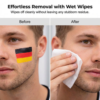 🔥Last Day Sale Only ￡6.99!!! ⚽ National Flag Face Paint Stick for Sports Fans