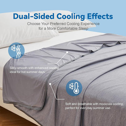 🏆LAST DAY SALE 70% OFF!!💕CHILLO™🇬🇧 Smart Cooling Blanket❄️ Lightweight • Breathable • For Hot Sleepers & Night Sweats 😴