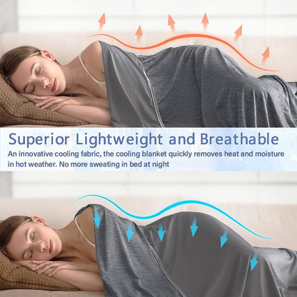 🏆LAST DAY SALE 70% OFF!!💕CHILLO™🇬🇧 Smart Cooling Blanket❄️ Lightweight • Breathable • For Hot Sleepers & Night Sweats 😴
