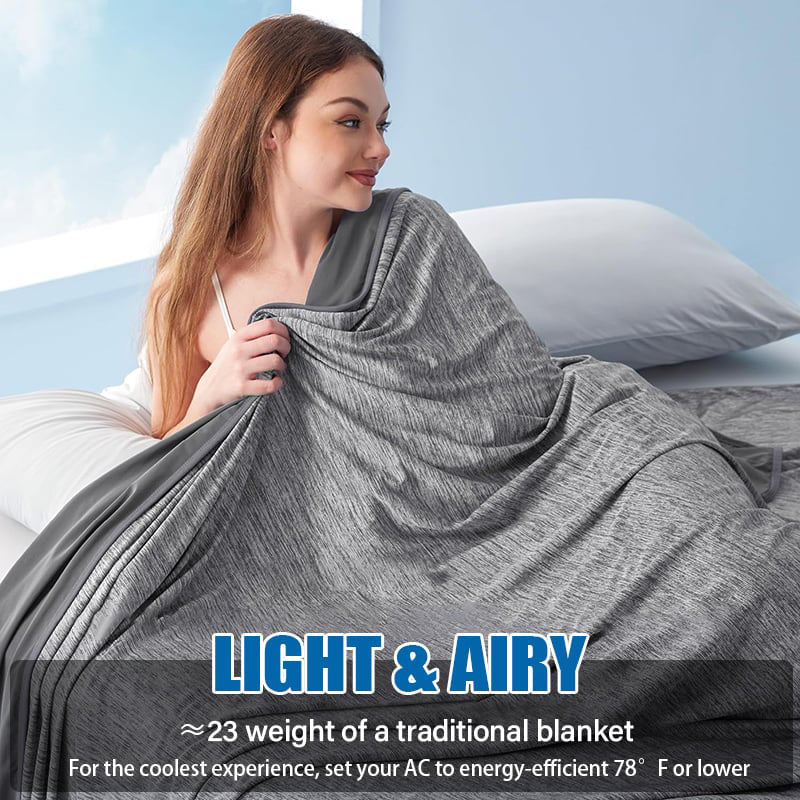 🏆LAST DAY SALE 70% OFF!!💕CHILLO™🇬🇧 Smart Cooling Blanket❄️ Lightweight • Breathable • For Hot Sleepers & Night Sweats 😴