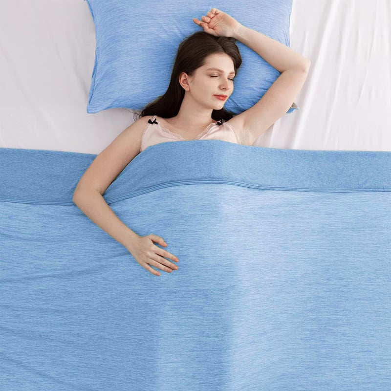 🏆LAST DAY SALE 70% OFF!!💕CHILLO™🇬🇧 Smart Cooling Blanket❄️ Lightweight • Breathable • For Hot Sleepers & Night Sweats 😴