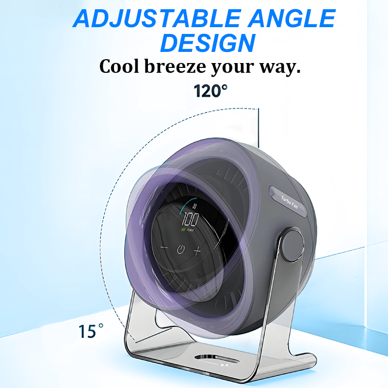 🏆2026 Desk Fan – USB Rechargeable with LED Display 📊 | 100 Speeds, 120° Tilt & Full Oscillation ↔️ | Ultra-Quiet for Bedroom 😴, Office 🖥️ & Camping 🏕️ | Up to 24H Battery ⚡ | UK Designed 💡🇬🇧