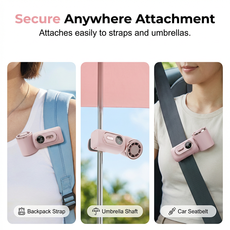 🏖️LAST DAY SALE ONLY ￡12.99!!🎁🔥Zephyra™ 3000mAh USB Clip Fan – 180° Rotatable, Ultra-Portable 🌬️ | For Travel ✈️, Office 💼, Kids 👶 | Clips Anywhere! 🇬🇧