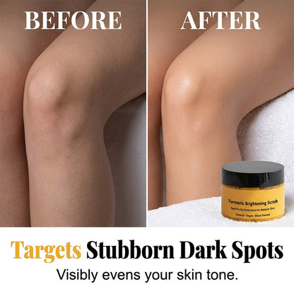 🛁50% OFF🧴 Turmeric Brightening Body Scrub | Natural Sea Salt Exfoliation · Nourishing Jojoba Oil · Fades Dullness · For Face and Body