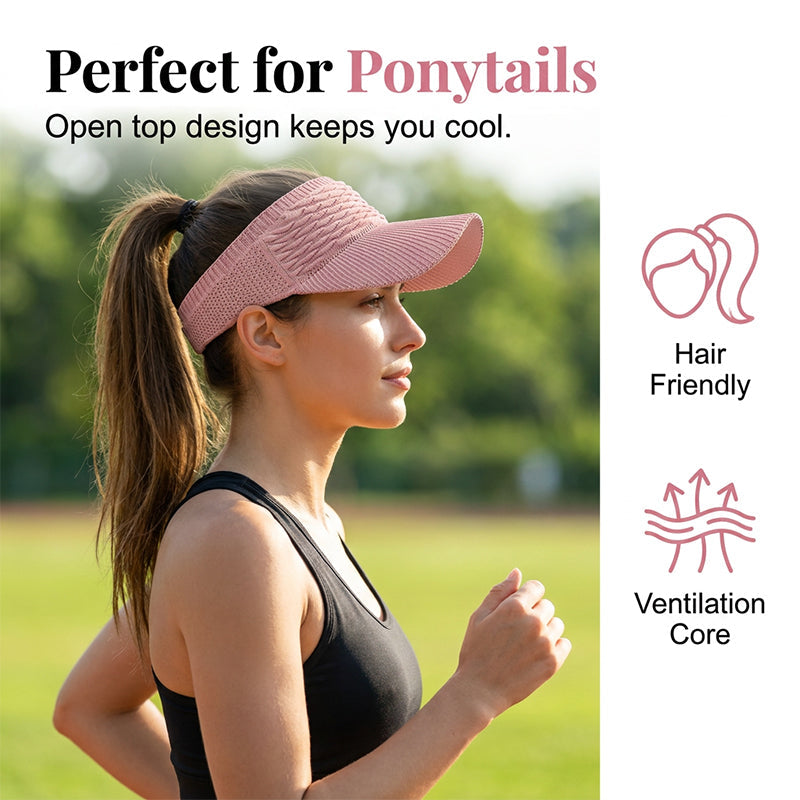 ⏳️Last Day Special Price £7.99!!🔥SunSafeTok Women’s High Ponytail Visor Hat 🧢 Breathable, Open-Top UV400 Protection ☀️🇬🇧  Perfect for Running, Hiking, Beach Days & Everyday “That Girl” Style 💁‍♀️✨