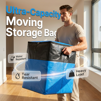 🔥LAST DAY-50% OFF🔥StorMax™🇬🇧 180L Waterproof Moving Storage Bags🏆Heavy-Duty • Extra-Large • Reusable ✅️