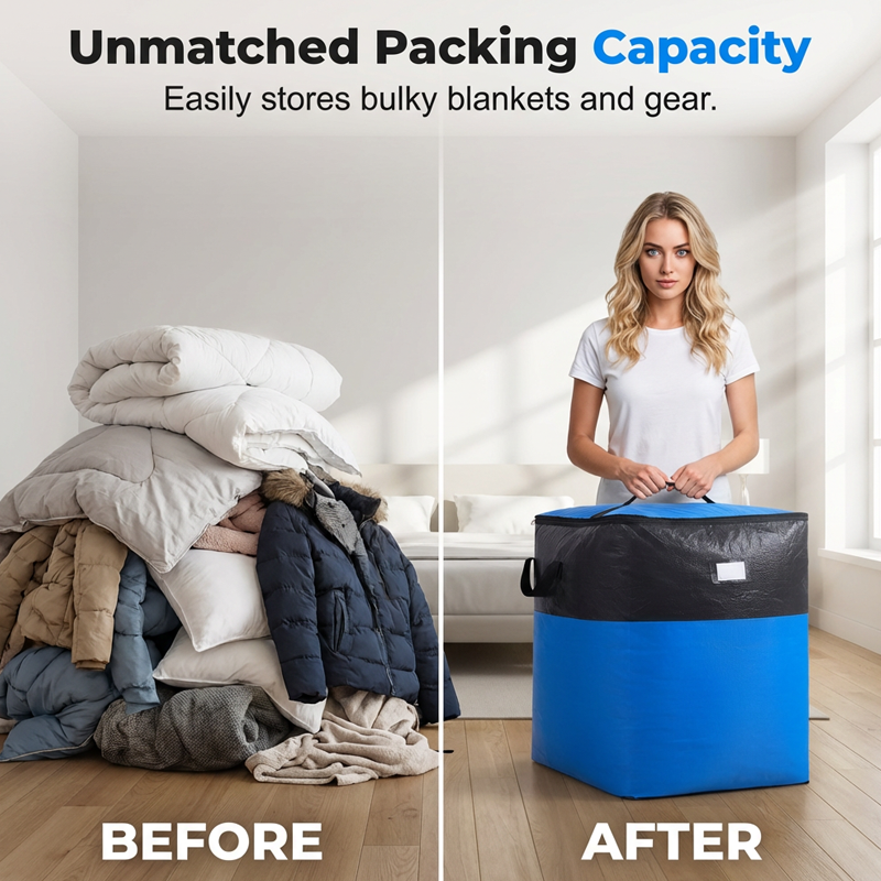 🔥LAST DAY-50% OFF🔥StorMax™🇬🇧 180L Waterproof Moving Storage Bags🏆Heavy-Duty • Extra-Large • Reusable ✅️