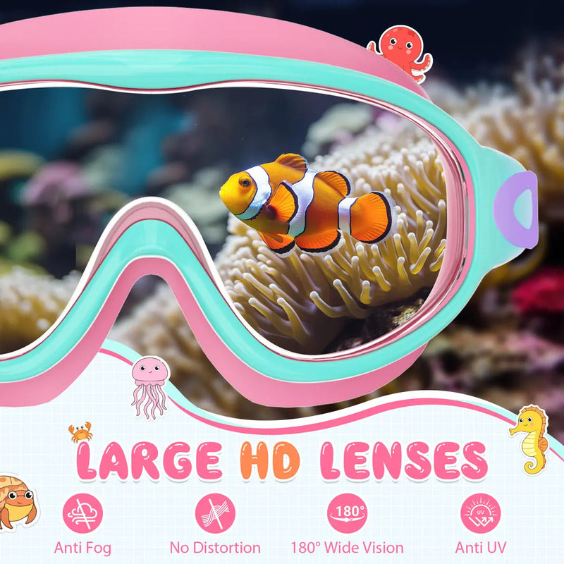 🔥Hot Sale 🔥Kids Anti-Fog Wide View Swim Goggles