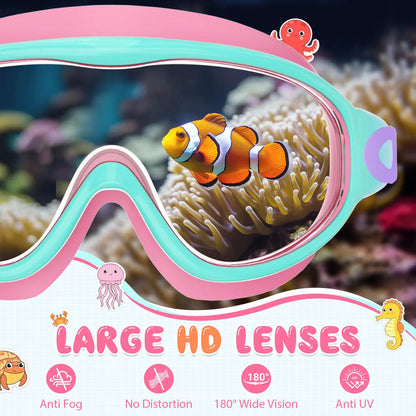 🔥Hot Sale 🔥Kids Anti-Fog Wide View Swim Goggles