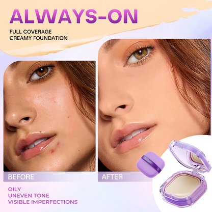 🏆Best Seller-50% OFF💜Flawless All-Day Wear Cream Foundation with SPF 30